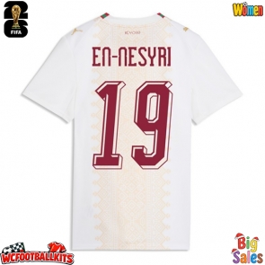 Morocco Youssef En-Nesyri #19 Replica Away Stadium Shirt for Women World Cup 2026 Short Sleeve